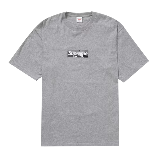 Supreme Emilio Pucci Box Logo Tee Heather Grey/Black - SUPR-SEPBLT-BBLACK