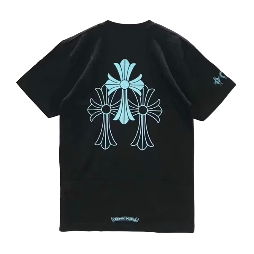 Chrome Hearts Triple Cross Logo S/S T-Shirt Black - CH-CHTCLS-BLACK