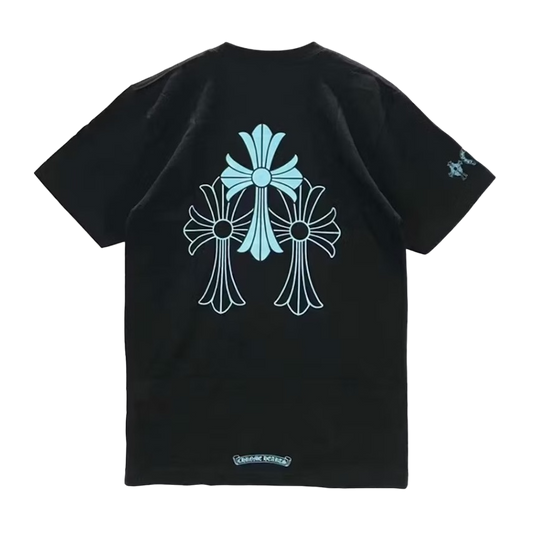 Chrome Hearts Triple Cross Logo S/S T-Shirt Black - CH-CHTCLS-BLACK