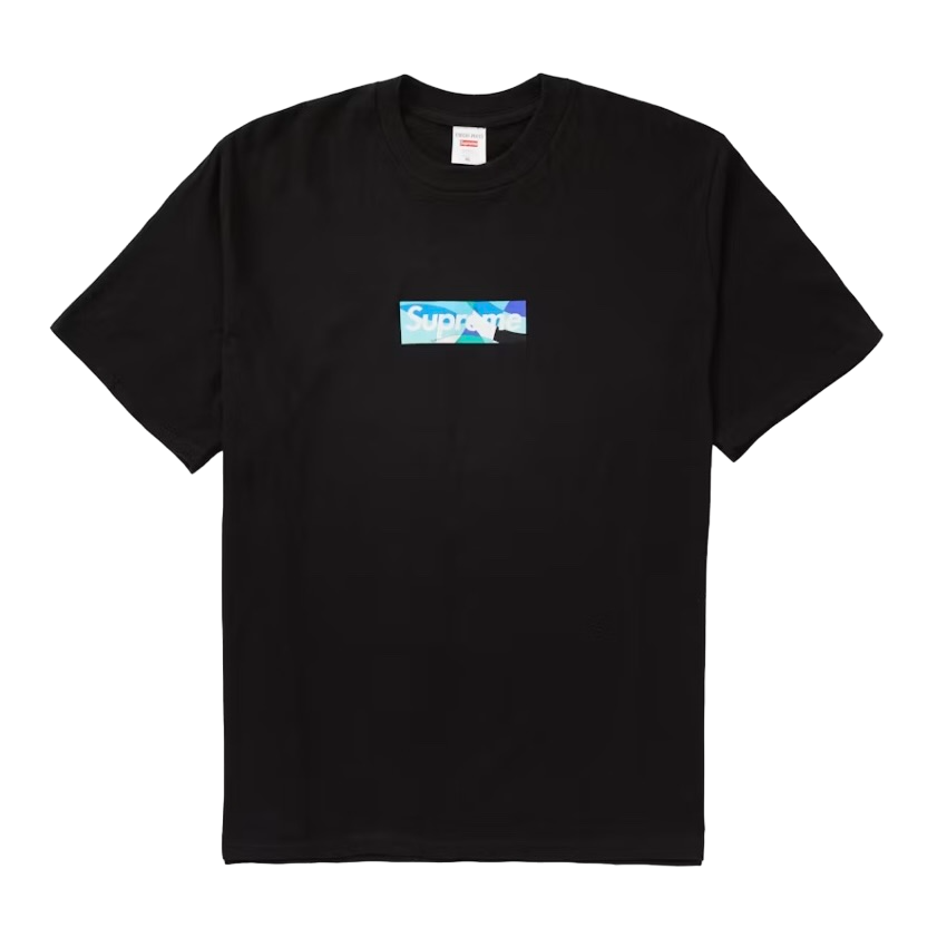 Supreme Emilio Pucci Box Logo Tee Black/Blue - SUPR-SEPBLT-BBLUE