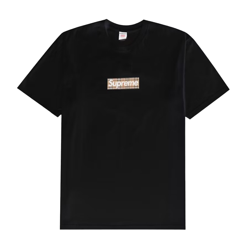 Supreme Burberry Box Logo Tee Black - SUPR-SBBLTB-BLACK