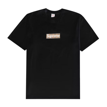 Supreme Burberry Box Logo Tee Black - SUPR-SBBLTB-BLACK