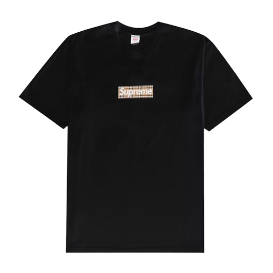 Supreme Burberry Box Logo Tee Black - SUPR-SBBLTB-BLACK