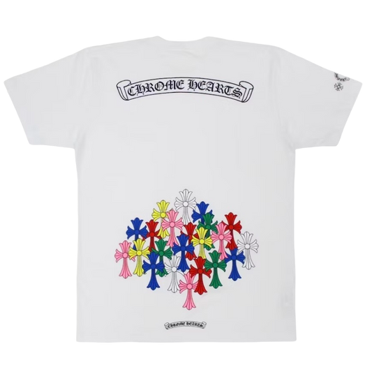 Chrome Hearts Multi Color Cross T-shirt White - CH-CHMCCT-WHITE