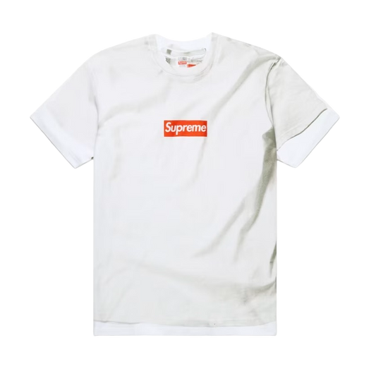 Supreme MM6 Maison Margiela Box Logo Tee White - SUPR-SMMMBL-WHITE