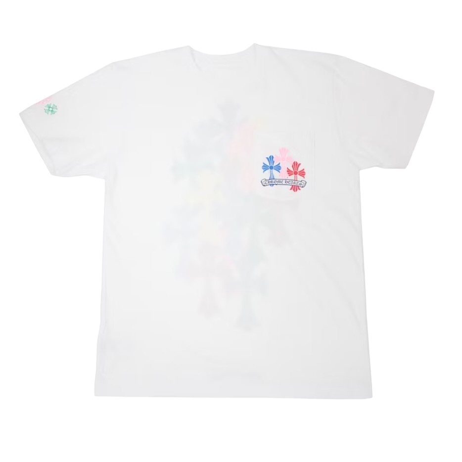 Chrome Hearts Multi Color Cross Cemetery T-shirt White - CH-CHMCCC-WHITE