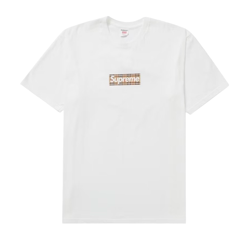 Supreme Burberry Box Logo Tee White - SUPR-SBBLTW-WHITE