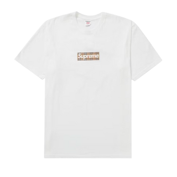 Supreme Burberry Box Logo Tee White - SUPR-SBBLTW-WHITE