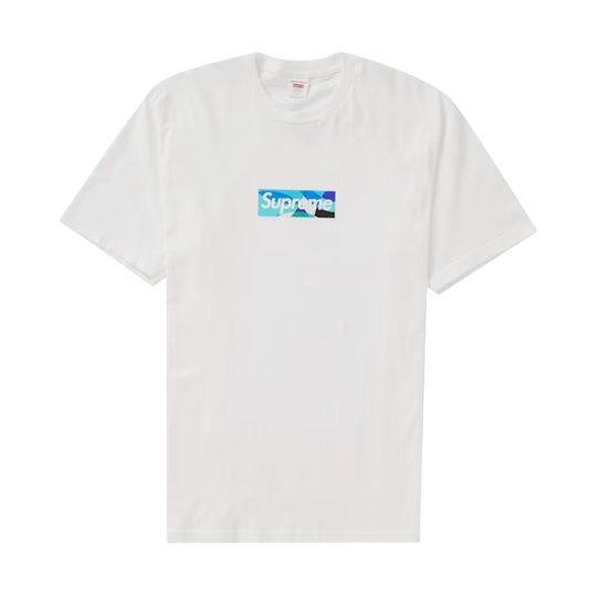 Supreme Emilio Pucci Box Logo Tee White/Blue - SUPR-SEPBLT-BBLUE