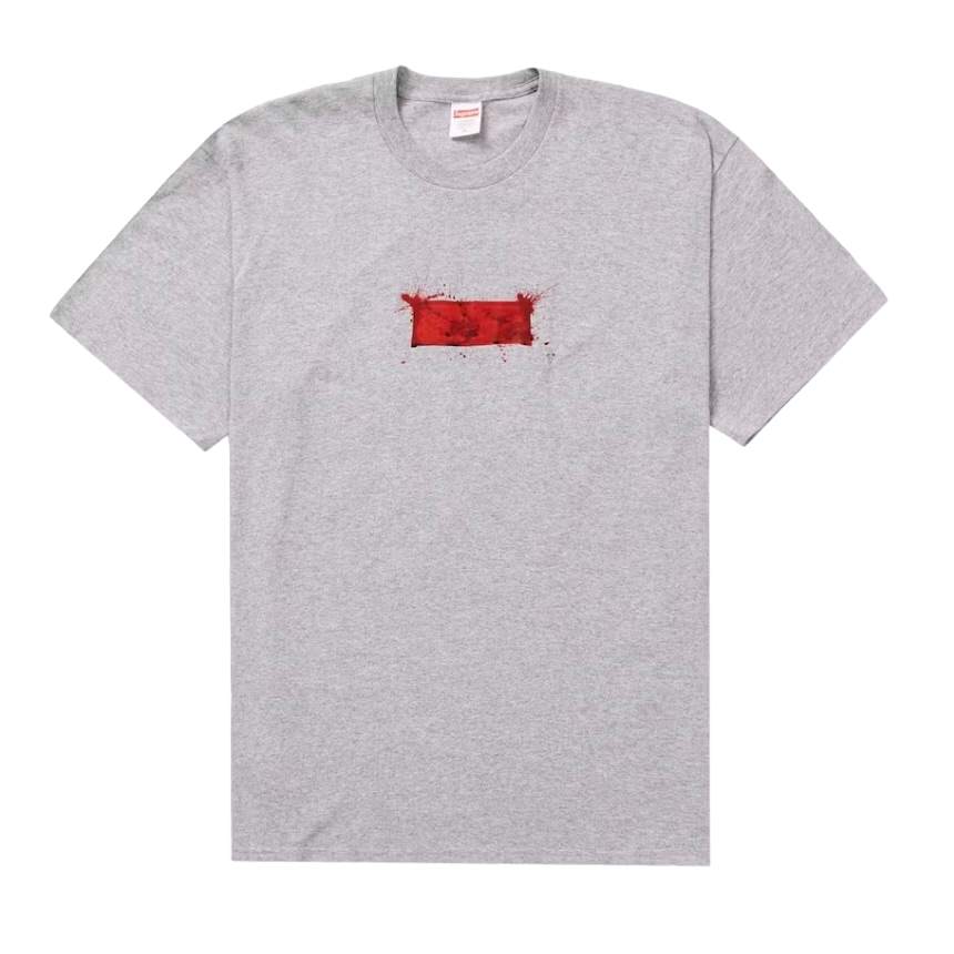 Supreme Ralph Steadman Box Logo Tee Heather Grey - SUPR-SRSBLT-HEATHERGREY