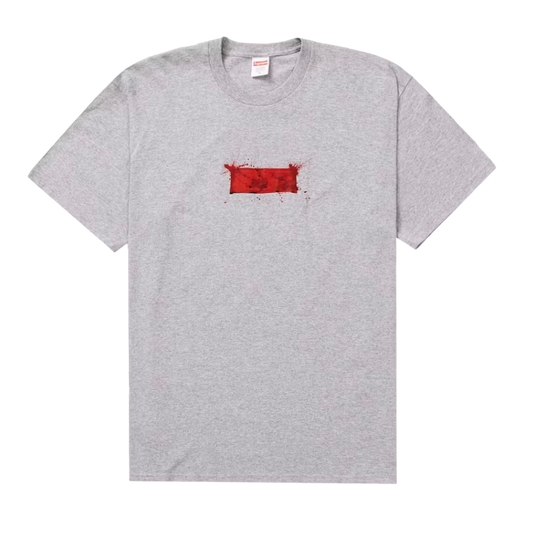 Supreme Ralph Steadman Box Logo Tee Heather Grey - SUPR-SRSBLT-HEATHERGREY