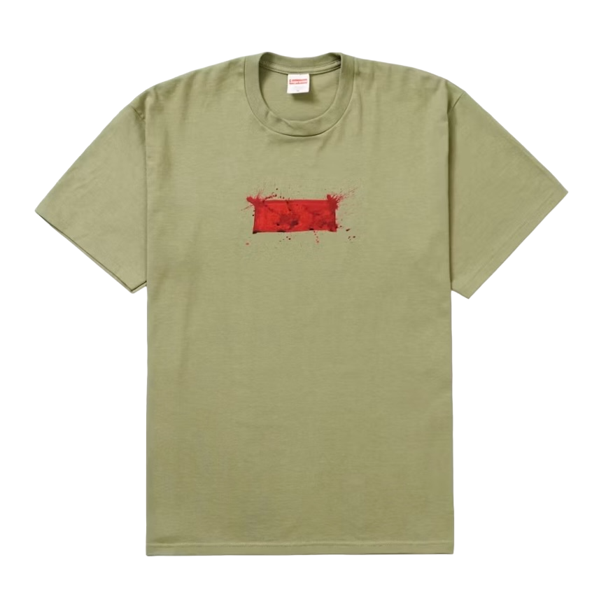 Supreme Ralph Steadman Box Logo Tee Light Olive - SUPR-SRSBLT-LIGHTOLIVE