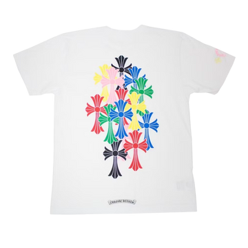 Chrome Hearts Multi Color Cross Cemetery T-shirt White - CH-CHMCCC-WHITE