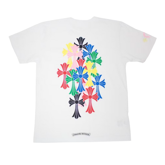 Chrome Hearts Multi Color Cross Cemetery T-shirt White - CH-CHMCCC-WHITE