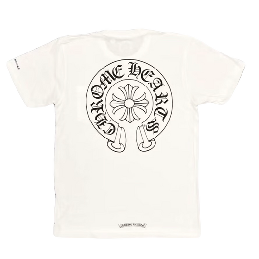 Chrome Hearts Horse Shoe Logo Pocket T-Shirt White - CH-CHHSLP-WHITE