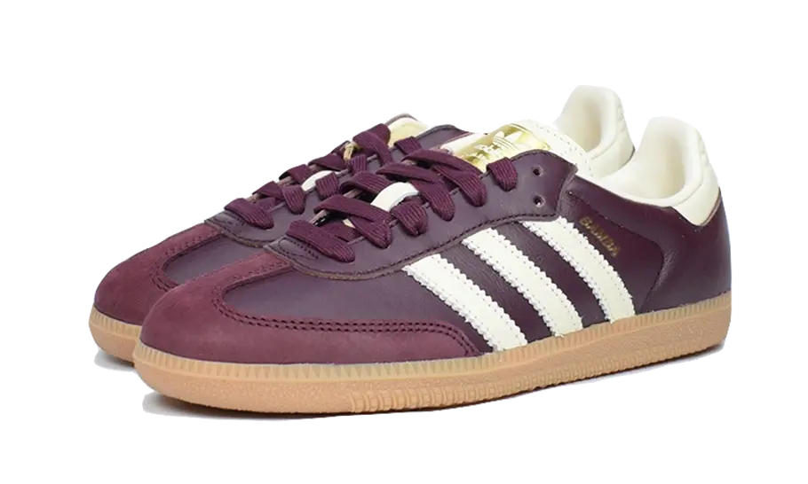 Adidas Adidas Samba OG Maroon Gold Metallic - ID0477