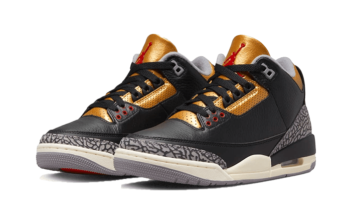 Air Jordan Air Jordan 3 Retro Black Cement Gold - CK9246-067