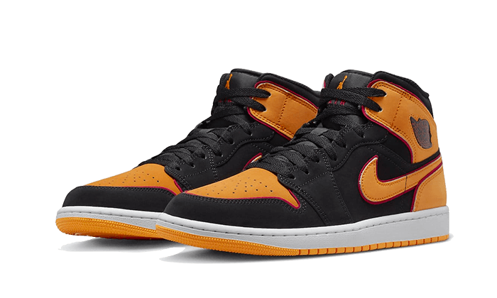 Air Jordan Air Jordan 1 Mid Fat Tongue Black Orange - FJ4923-008