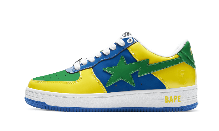 Bape Bape Bape Sta Low Blue Yellow - 1I80191004