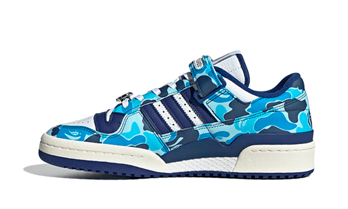 Adidas Adidas Forum 84 Low Bape 30th Anniversary Blue Camo - ID4772