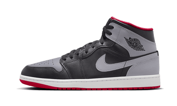 Air Jordan Air Jordan 1 Mid Black Grey Red - DQ8426-006