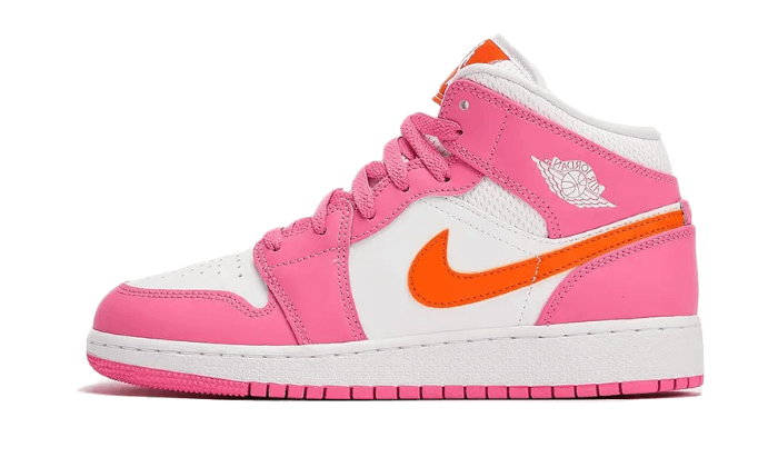 Air Jordan Air Jordan 1 Mid Pinksicle Safety Orange - DX3240-681