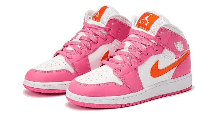 Air Jordan Air Jordan 1 Mid Pinksicle Safety Orange - DX3240-681