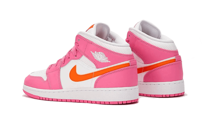 Air Jordan Air Jordan 1 Mid Pinksicle Safety Orange - DX3240-681