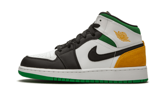 Air Jordan Air Jordan 1 Mid SE White Laser Orange Lucky Green - 852542-101 / BQ6931-101