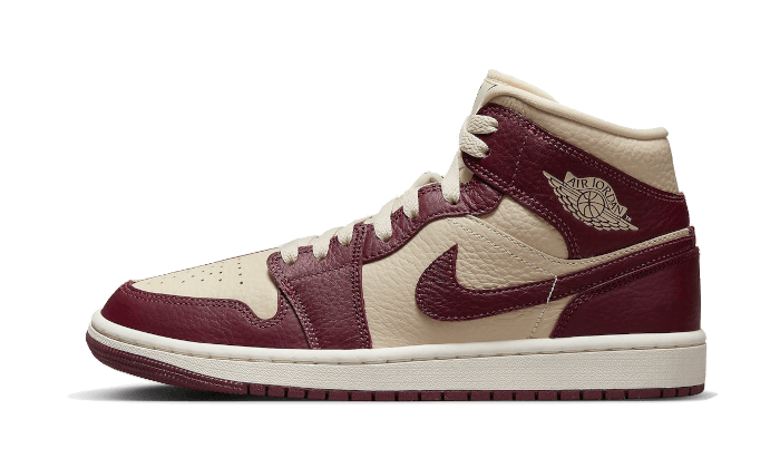 Air Jordan Air Jordan 1 Mid Split Beach Cherrywood Red - DR0501-200