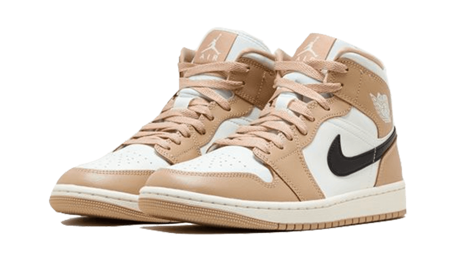 Air Jordan Air Jordan 1 Mid Tan Black - BQ6472-103