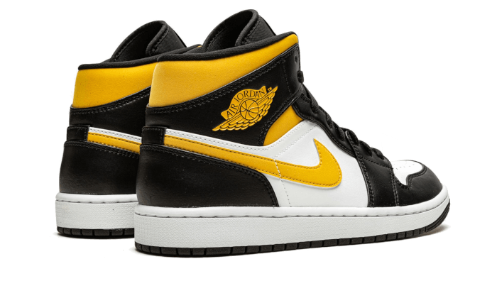 Air Jordan Air Jordan 1 Mid White Pollen Black - 554724-177 / 554725-177