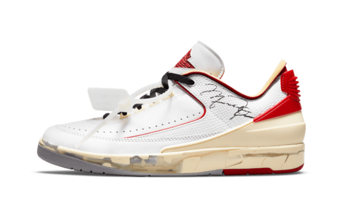 Air Jordan Air Jordan 2 Retro Low SP Off-White White Red - DJ4375-106