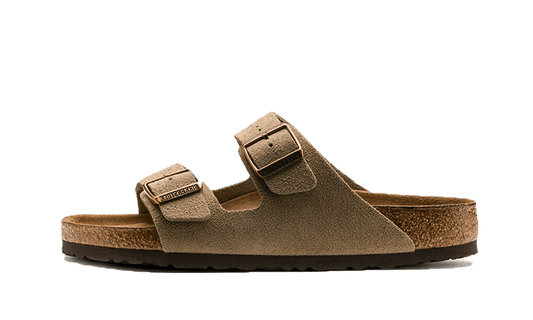 Birkenstock Birkenstock Arizona Suede Leather Soft Footbed Taupe - 0951301