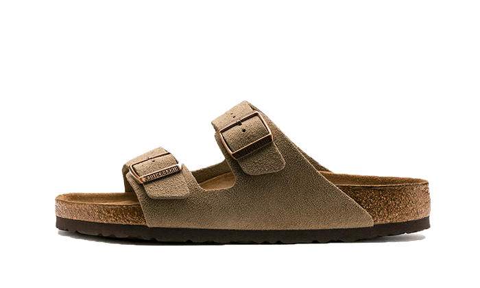 Birkenstock Birkenstock Arizona Suede Leather Soft Footbed Taupe - 0951301